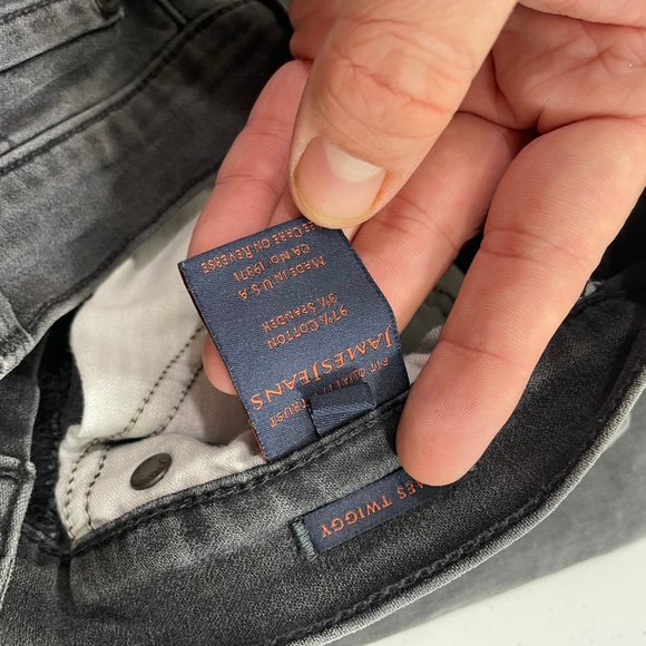 JAMES JEANS Made in USA Twiggy Skinny Jean Denim Grey Women's Size 26 Slate II - Picture 7 of 11